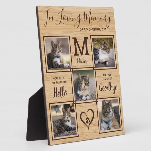Gedenksteen huisdier herinnering gepersonaliseerd  fotoplaat (Zijkant)