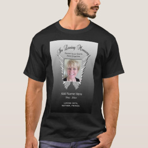 gedenkteken Angel Wings Foto zilver T-shirt