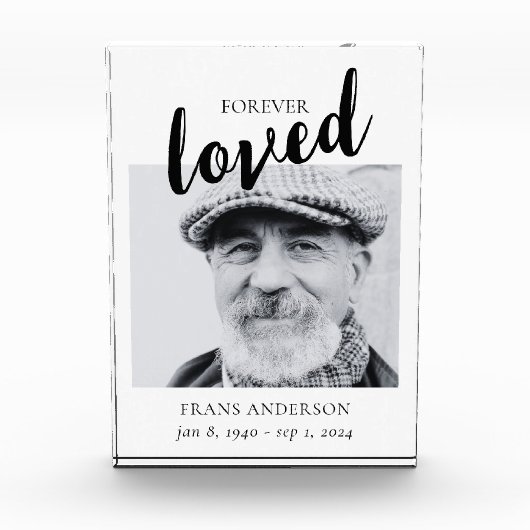 Gedenkteken Begrafenis Welkomstbord Fotoblokken (Voorkant)