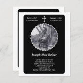 gedenkteken elegante kruis (Voorkant / Achterkant)