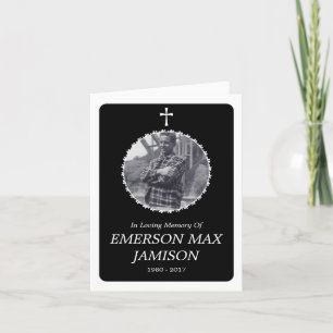 gedenkteken : elegante kruis kaart