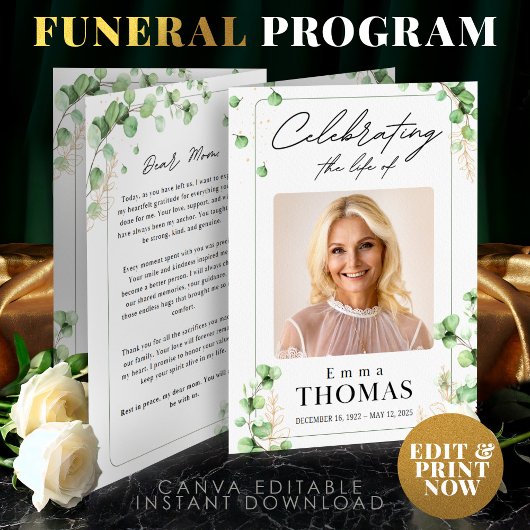 Gedenkteken, Groene Orde van Dienst, Foto Begrafen Programma