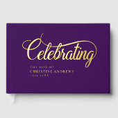 Gedenkteken "Het leven van goud vieren" Gastenboek (Voorkant)