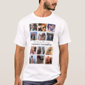 Gedenkteken in liefdevolle herinnering Fotocollage T-shirt (Voorkant)