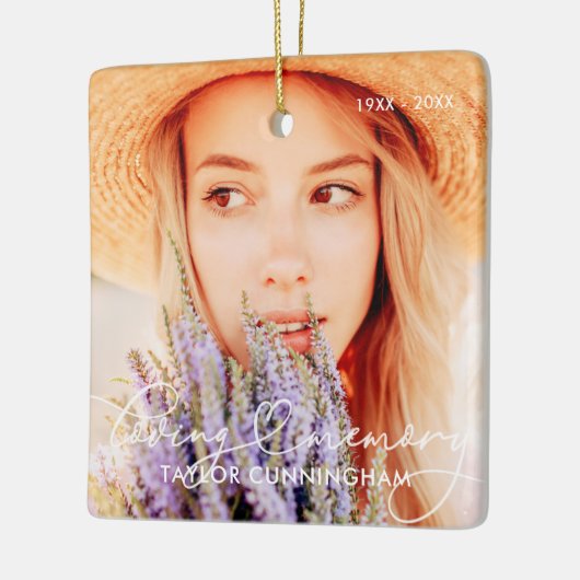 Gedenkteken in liefdevolle herinnering Moderne har Keramisch Ornament (Links)