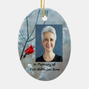 Gedenkteken Keepsake Kardinaal Red Bird Keramisch Ornament