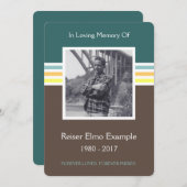 gedenkteken programma (Voorkant / Achterkant)