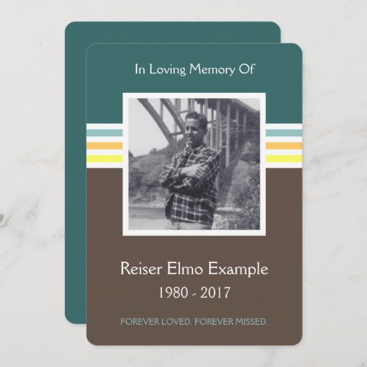 gedenkteken programma (Voorkant / Achterkant)