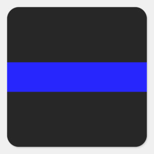 Gedenkteken van de herdenkingsvlag van de politie vierkante sticker