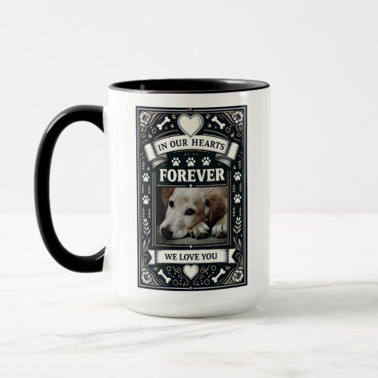 Gedenkteken voor hondenverlies mok (Links)