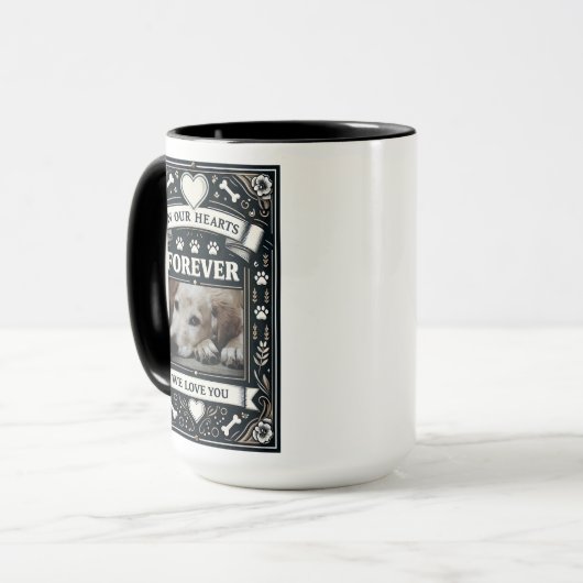 Gedenkteken voor hondenverlies mok (Voorkant links)