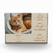 Gedenkteken voor kat - fotoblokken (Voorkant)