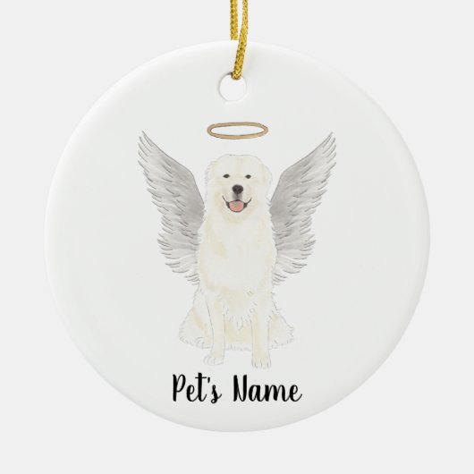 Gedenkteken voor sympathie met Pyreneese herders  Keramisch Ornament (Voorkant)