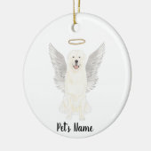 Gedenkteken voor sympathie met Pyreneese herdersho Keramisch Ornament (Links)