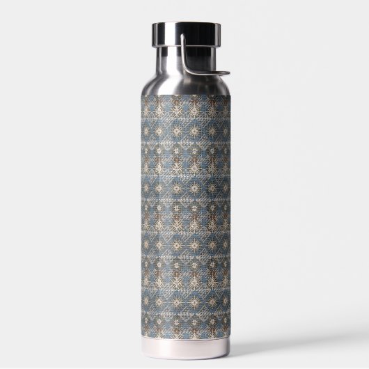 Gedesmuleerde hoeden van grijze modderkleding waterfles (Links)