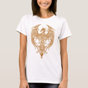 Gedestilleerde bruine stam Phoenix T-shirt