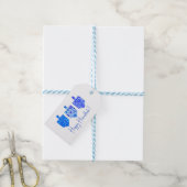 Gedestilleerde Dreidels White Cadeaulabel (Met Touw)