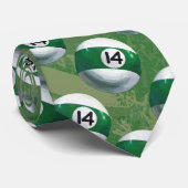 Gedetailleerd 14-balpatroon stropdas (Opgerold)