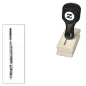 Gedetailleerd Bassoon Afbeelding Rubberstempel (Gestempeld)