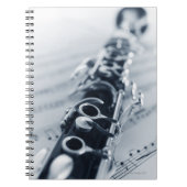 Gedetailleerd Clarinet Notitieboek (Voorkant)