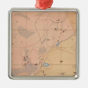 Gedetailleerd Geologisch Datablad XXI Metalen Ornament