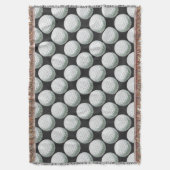 Gedetailleerd Golfbalpatroon Deken (Voorkant Verticaal)