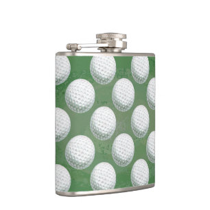 Gedetailleerd Golfbalpatroon Heupfles