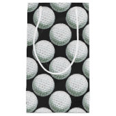 Gedetailleerd Golfbalpatroon Klein Cadeauzakje (Voorkant)