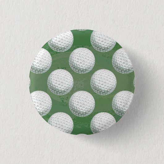 Gedetailleerd Golfbalpatroon Ronde Button 3,2 Cm (Voorkant)