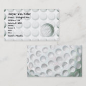 Gedetailleerd Golfbalpatroon Visitekaartje (Voorkant / Achterkant)