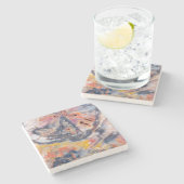 Gedetailleerd hout, Arizona Stenen Onderzetter (Zijkant)