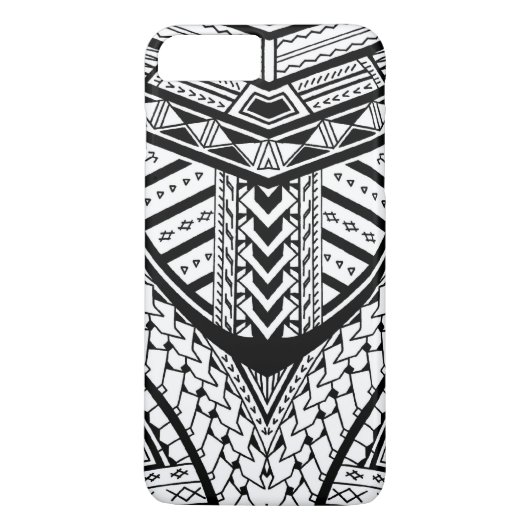 Gedetailleerd Samoan tribal tattoo patroon Case-Mate iPhone Case (Achterkant)