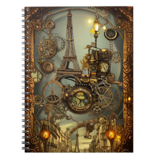 Gedetailleerd Steampunk Fantasy notitieboek