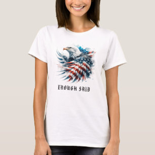 *~* Gedetailleerde AP16 Amerikaanse Vlag Kale EAGL T-shirt