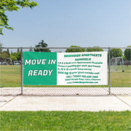 Gedetailleerde appartementen voor verhuur verhuis  spandoek