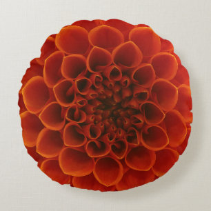 Gedetailleerde close-up van een bloem. rond kussen