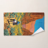 Gedetailleerde Cowboy Art | Copper Canyon-scène Bad Handdoek (Handdoek)