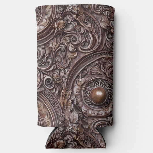 Gedetailleerde elegantie gesneden in antiek hout (Voorkant)