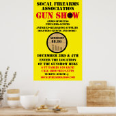 Gedetailleerde gebeurtenis Generic Pistool Show Ev Poster (Keuken)
