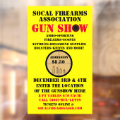 Gedetailleerde gebeurtenis Generic Pistool Show Ev Raamsticker (Vel 2)