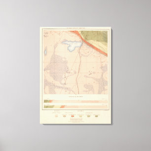Gedetailleerde geologie — Datablad XIII Canvas Afdruk