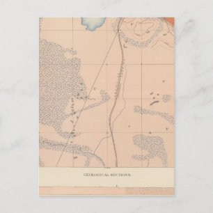 Gedetailleerde geologische specificaties XIII Briefkaart