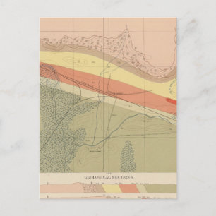 Gedetailleerde geologische specificaties XVI Briefkaart