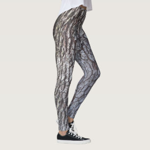 Gedetailleerde grijze en bruine oude eiken schors leggings