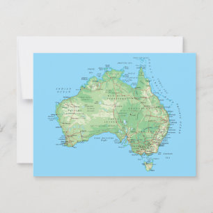 Gedetailleerde kaart van Australië