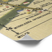 Gedetailleerde kaart van de Dream Highway Poster (Hoek)