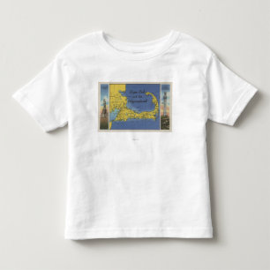 Gedetailleerde kaart van het proefland kinder shirts