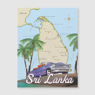 Gedetailleerde kaart van Sri Lanka