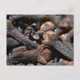 Gedetailleerde macroweergave van kruidnagels briefkaart