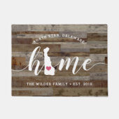 Gedetailleerde persoonlijke houten look van de thu deurmat (Voorkant)